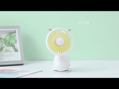 Clip On Personal Electric Fans 2000mAh Handheld Battery Operated