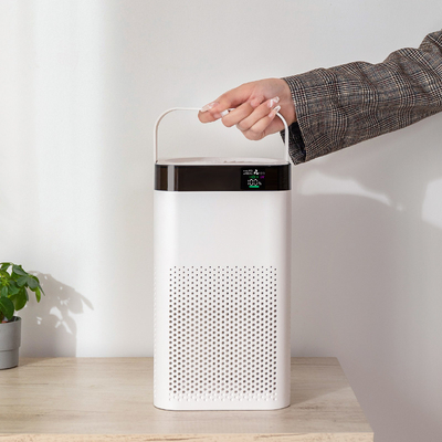 O purificador portátil UV H12 do ar da sala de HEPA filtra o purificador de ar 10000mAH esperto