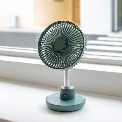 Fã de tabela recarregável da bateria do Usb ventilador de refrigeração elétrico portátil de uma oscilação de 6 polegadas