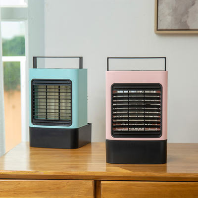 USB Frio de Ar Ventilador Luz LED Casa Escritório Quarto