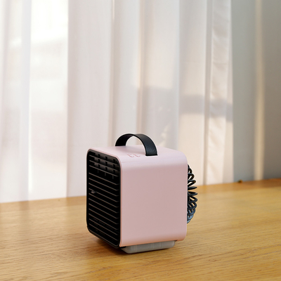 Ventilador de arrefecimento de ar recarregável com luz noturna LED