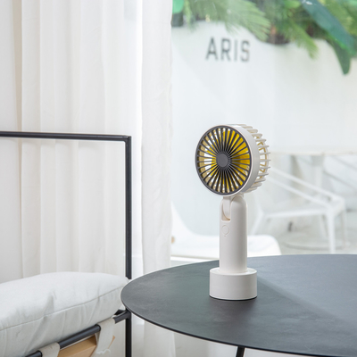 7 fã portátil de Vane Handheld Electric Fan 4W 1200mAh com carregador do Usb