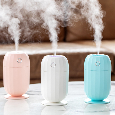 O humidificador do ar de USB da casa conduziu o refrogerador de ar do carro de tanque da luz 300ml da noite