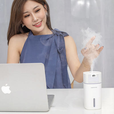 O Tabletop ultrassônico do humidificador do ar de H2o 500ml conduziu o poder claro de USB do difusor do aroma