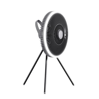 Qualidade  ABS Floor Standing Fans Three Tripod 1000mah Rechargeable Electric Fan With Light Fábrica