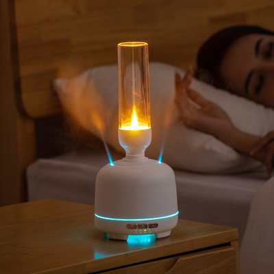 Dois pulverizam a vela variável Mini Humidifier da máquina do difusor do perfume da aromaterapia da luz do diodo emissor de luz do difusor portuário do óleo essencial