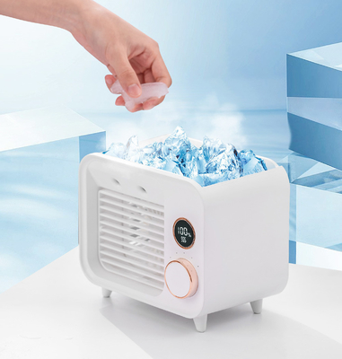 O melhor fã portátil do refrigerador refrigerar de água USB do diodo emissor de luz Mini Personal Rechargeable Air Conditioner