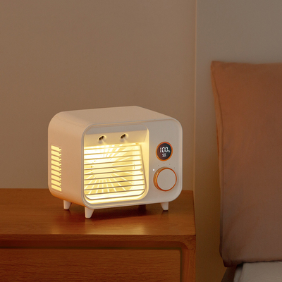 O melhor fã portátil do refrigerador refrigerar de água USB do diodo emissor de luz Mini Personal Rechargeable Air Conditioner