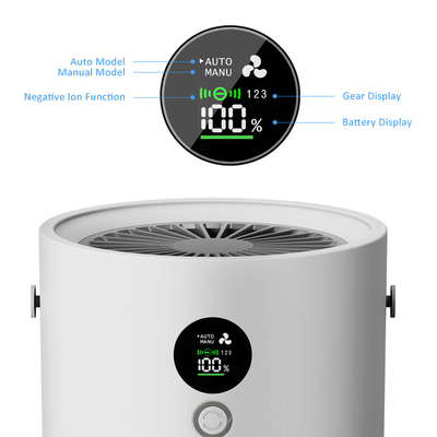 branco verdadeiro do purificador AP01 Smart H13 Hepa do ar do agregado familiar 10000mAh