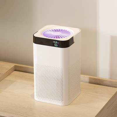 O purificador portátil UV H12 do ar da sala de HEPA filtra o purificador de ar 10000mAH esperto