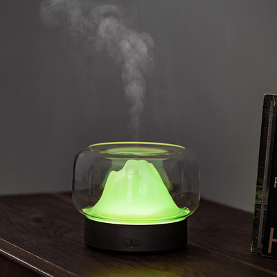 2021 a névoa fresca colorida ultrassônica do diodo emissor de luz da casa 400ML Scented o difusor transparente do aroma do óleo essencial para a sala