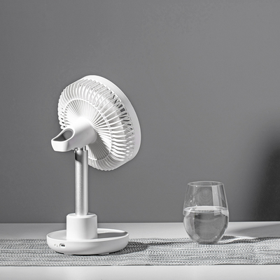 Fã de tabela recarregável da bateria do Usb ventilador de refrigeração elétrico portátil de uma oscilação de 6 polegadas