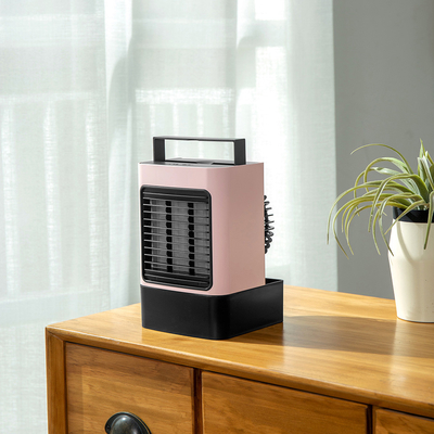 USB Frio de Ar Ventilador Luz LED Casa Escritório Quarto
