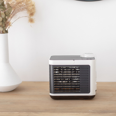 Ventilador de ar condicionado portátil mini ventilador de refrigeração com névoa de água evaporativa