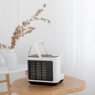 Ar condicionado portátil ventilador-umidificador, direção ajustável, arrefecer rapidamente