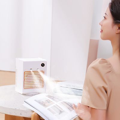 Refrigerador de ar e bateria evaporativos pequenos do fã 4000mAh de HumidifierTable