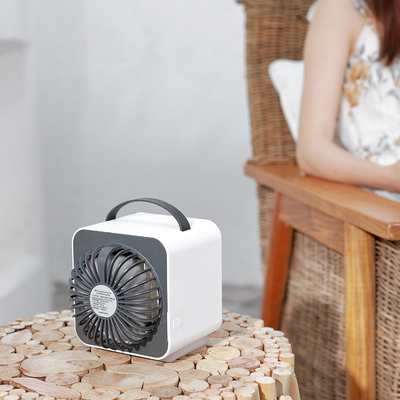Ventilador de arrefecimento de ar recarregável com luz noturna LED