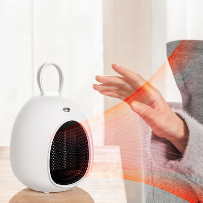 Calefator de fã Desktop elétrico portátil eficiente do calefator 500W PTC da energia do diodo emissor de luz do FCC