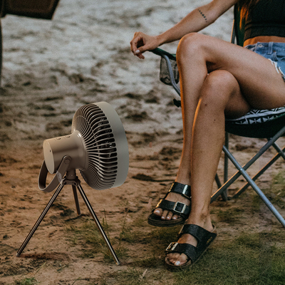 Do fã a pilhas do suporte do tripé acampamento recarregável do quarto 10000mAh