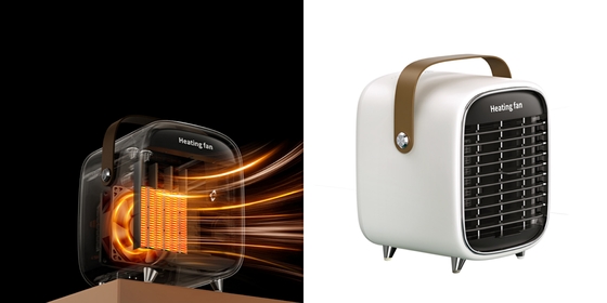 Calefator de espaço cerâmico elétrico 600W do PTC do escritório Mini Small Room Heater