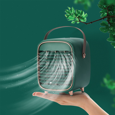 Miniventilador de mesa recarregável 5V portátil ar condicionado resfriador spray névoa resfriador ventilador