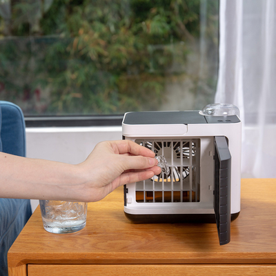 Refrigerador de ar evaporativo Desktop de Mini Air Cooler Humidifier 2000mAh do aníon do quarto