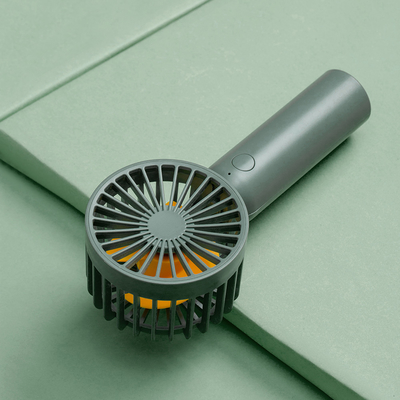 acampamento de 1200mAh Mini Handheld Electric Fan Silent 3 Vane Battery Operated Fan For