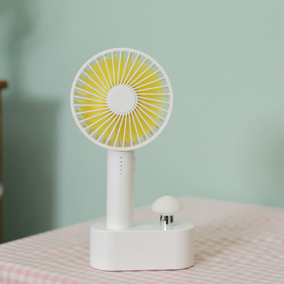 Fã Handheld pequeno recarregável do Usb Mini Portable Handheld Fan 4W do cogumelo