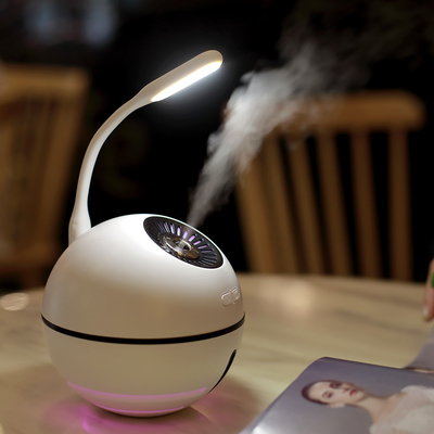 3 em 1 cor 2000mah ultrassônica do humidificador 300ml do Usb mini que muda o difusor leve