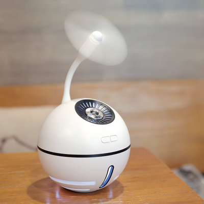 3 em 1 cor 2000mah ultrassônica do humidificador 300ml do Usb mini que muda o difusor leve