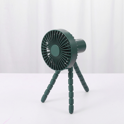Fã flexível 1800mAh Mini Portable Usb Rechargeable Fan de acampamento do carrinho de criança do tripé