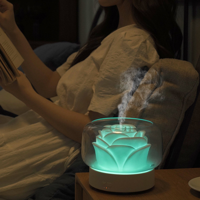 Névoa fria da luz colorida ultrassônica da noite do diodo emissor de luz do difusor do óleo do aroma 400ml