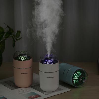 Difusor conduzido 320mL ultrassônico colorido do aroma de Mini Volcano do humidificador do ar