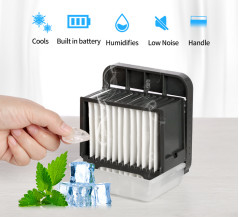 2000mAh a pilhas &amp; da mesa de USB ventilador de refrigeração recarregável do ar para o ar livre