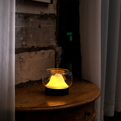 Luz colorida da noite do diodo emissor de luz do difusor 30mL/H 400ml do óleo do aroma da atomização ultrassônica